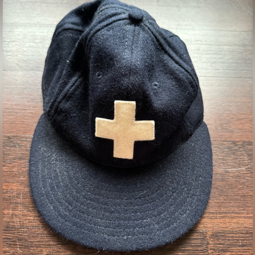 imogene + willie Black Hat with Tan Cross